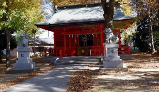 御朱印集め　武蔵野国一之宮　真赤な正殿が美しい 小野神社　