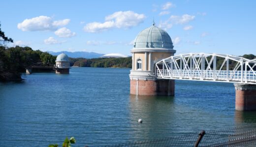 ウォーキングコース都立狭山公園　広々とした多摩湖の堤防の上を歩くと爽快な気分に　富士山、奥多摩の山々も見えます！